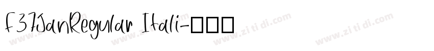 F37JanRegular Itali字体转换